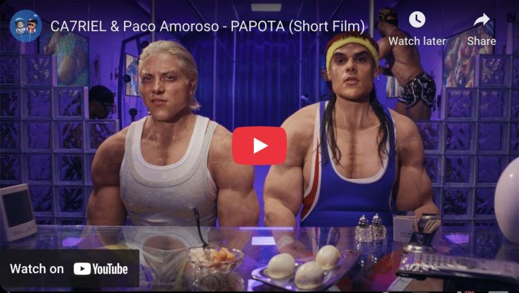screenshot of the short film PAPOTA by Ca7riel & Paco Amoroso